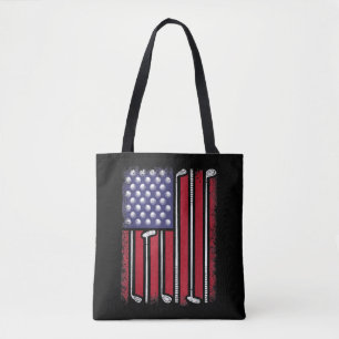 Funny Golf American Flag Golf Player Vintag Golfe