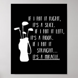 Funny Golf Apparel und Funny Golf Kleidung Uni-adu Poster