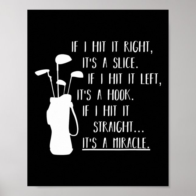 Funny Golf Apparel und Funny Golf Kleidung Uni-adu Poster (Vorne)
