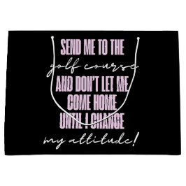 Funny Golf Attitude-Geschenktasche Große Geschenktüte