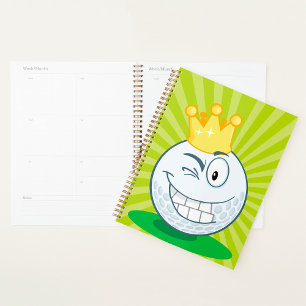 Funny Golf Ball King of Golfing Planer