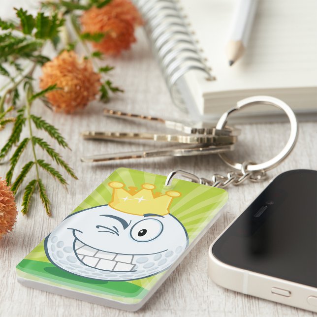 Funny Golf Ball King of Golfing Schlüsselanhänger (Von Creator hochgeladen)