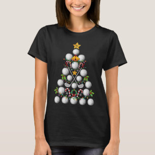 Funny Golf Ball Weihnachtsbaum WeihnachtsGolf Lieb T-Shirt