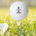 Funny Golf Balls #1 Golfen Oma Mit Monogramm Golfball<br><div class="desc">Erzähl der Welt von Deinem Oma Nr. 1, das auch der beste Golfer ist (oder mit deinem Text ersetzen). Diese Golfbälle zeichnen sich durch ein Design aus, das eine große, kühn lila #1 und die Worte Golfen Oma (Wechsel zu Mama, Tante, Friend, etc.) enthält. Sie können auch die Farben ändern...</div>