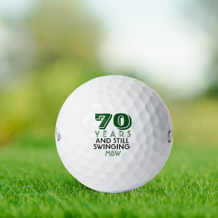 Funny Golf Balls 70. Geburtstagsparty Mit Monogram Golfball