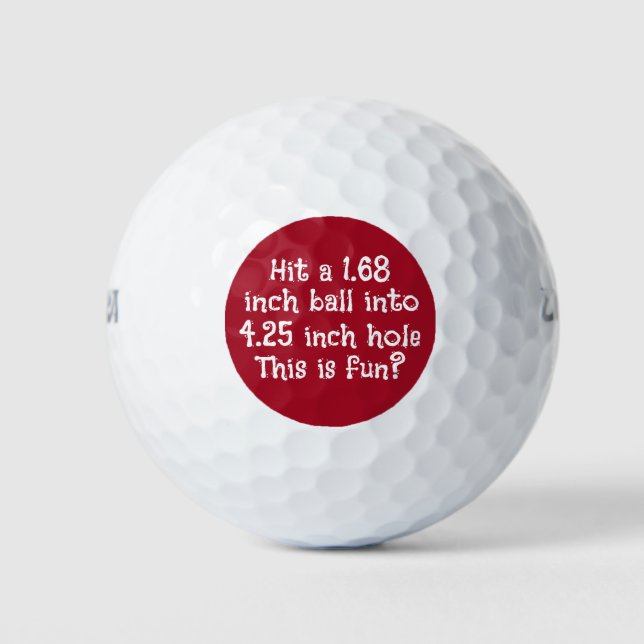 Funny Golf Balls als Führungskraft Geschenk Golfball (Vorderseite)