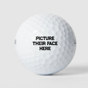 Funny Golf Balls "Picture their face Here" Golfball