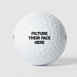 Funny Golf Balls "Picture their face Here" Golfball