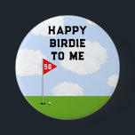 Funny Golf Birthday Button<br><div class="desc">Birdie-Spaß zum Geburtstag am Golf. So personalisieren Sie Text bearbeiten, um das Alter Ihres Lieblings-Golfers hinzuzufügen.</div>