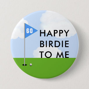 Funny Golf Birthday Button