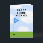 Funny Golf Birthday Card Karte<br><div class="desc">Kreative Golf Geburtstagskarte für Golfer. Text bearbeiten,  um Name und Alter hinzuzufügen.</div>