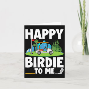 Funny Golf Birthday Happy Birdie Golfer Kids Boys Karte