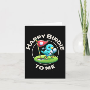 Funny Golf Birthday Happy Birdie Golfer Kids Boys Karte