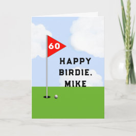 Funny Golf Birthday Karte