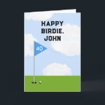 Funny Golf Birthday Karte<br><div class="desc">Einfach zu personalisieren Golf Geburtstagsdesign für Golfer. Text bearbeiten,  um Name und Alter hinzuzufügen.</div>