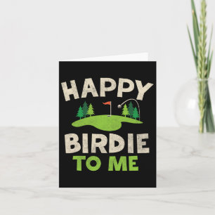 Funny Golf Birthday Shirt Happy Birdie Golfer Kind Karte