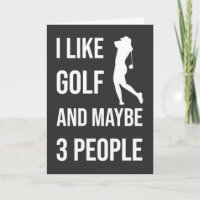 Funny Golf Cards für ihre Frauen Golfday Golfaddie