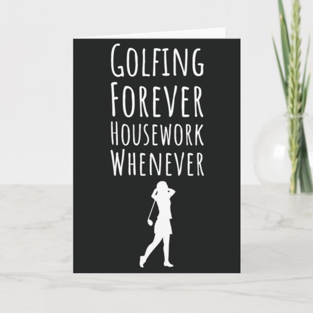 Funny Golf Cards für Ihre Golfer Sport Rente Karte (Vorderseite)