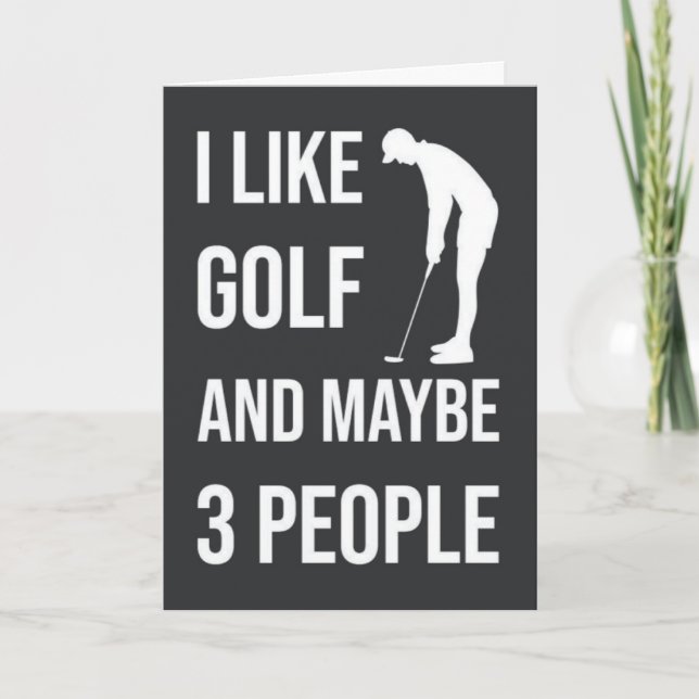 Funny Golf Cards Sportlicher Spaß für Golfer Karte (Vorderseite)