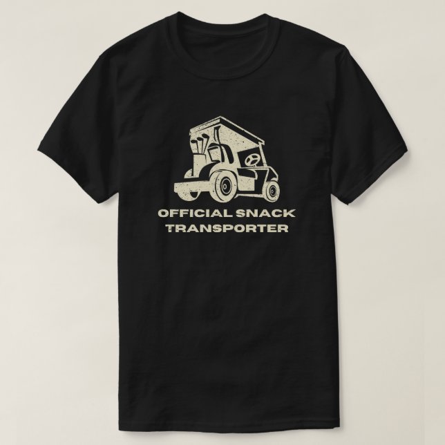 Funny Golf Cart | Offizieller Snacktransporter T-Shirt (Design vorne)