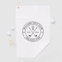 Funny Golf Club Golfer Pub Custom Text Schwarz-wei