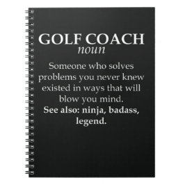 Funny Golf Coach Geschenke für Tauchlehrer Notizblock