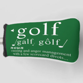 Funny Golf Definition Anger Management Humor Pun   Golf Headcover
