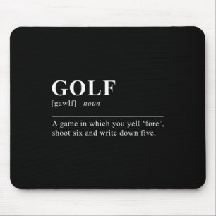 Funny Golf Definition Mousepad