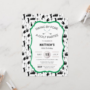 Funny Golf Einladung zum Geburtstag Golf Party