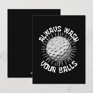 Funny Golf Feiertagskarte