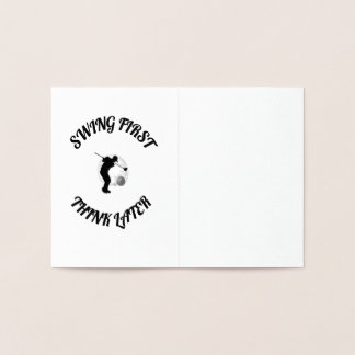Funny Golf Foil Card Folienkarte