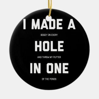 Funny Golf für Männer Frauen in einem Golfspiel  Keramik Ornament