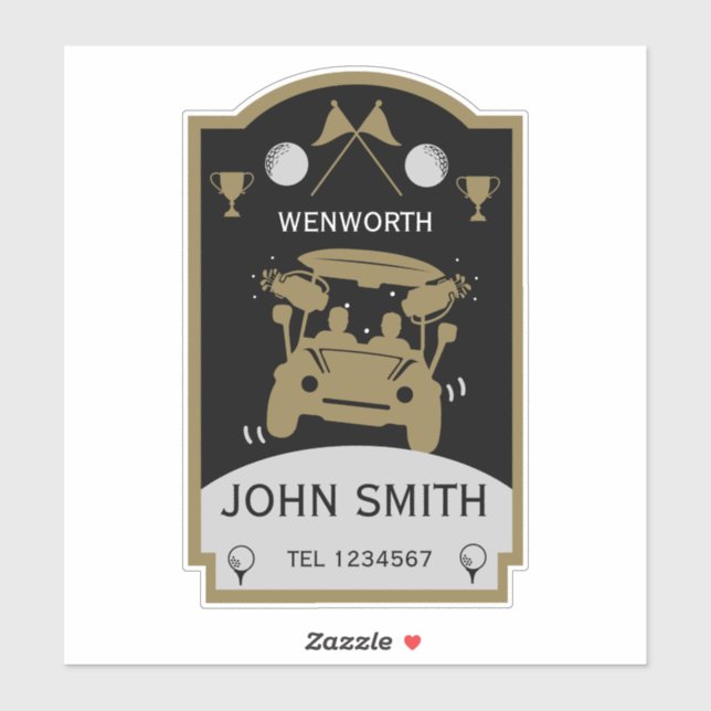 Funny Golf Geschenk für Anfänger Aufkleber (Blatt)