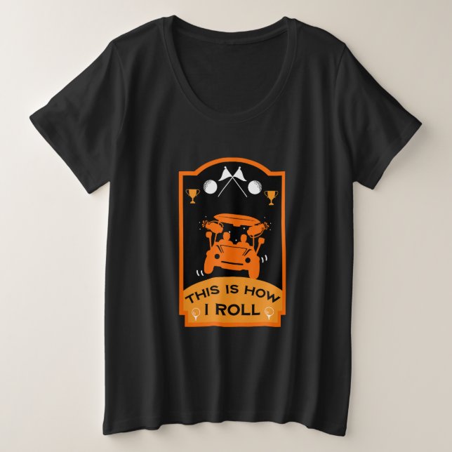 Funny Golf Geschenk für Anfänger Große Größe T-Shirt (Design vorne)