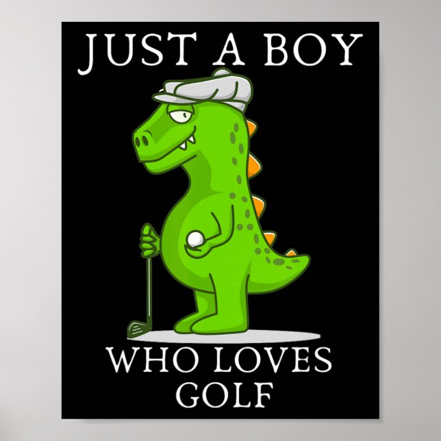 Funny Golf Geschenk für Jungs Kinder Golf Spielfel Poster (Vorne)