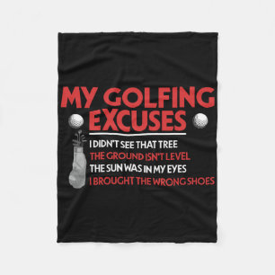 Funny Golf Golfer meine Golfausreden habe ich nich Fleecedecke