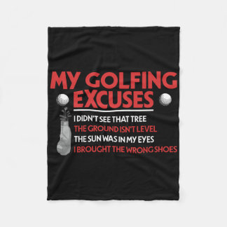 Funny Golf Golfer meine Golfausreden habe ich nich Fleecedecke