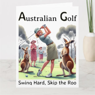 Funny Golf Grußkarte Karte