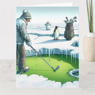 Funny Golf Grußkarte Karte