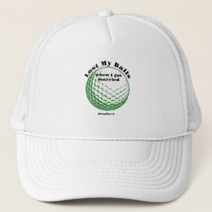 Funny Golf Hats, meine Bälle verloren, als ich Ver Truckerkappe