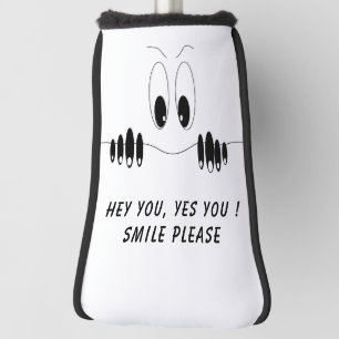 Funny Golf Head Cover mit Neugier Augen - Lächeln Headcover