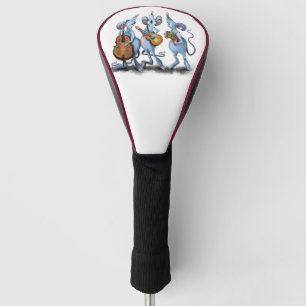 Funny Golf Head Cover Mouse Music Band Headcover