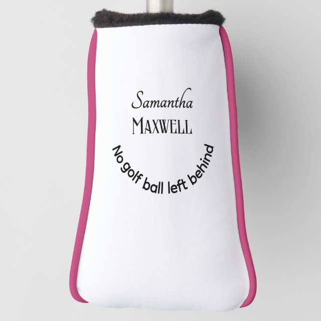 Funny Golf Joke Minimalistisch Elegante Individuel Headcover (Rotieren 90)