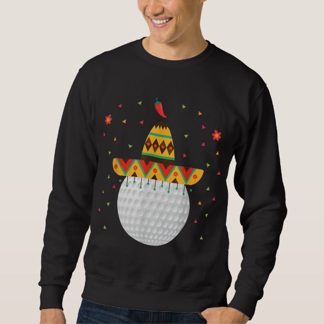 Funny Golf Lover Cinco De Mayo Golfo Golf im Golf Sweatshirt (Vorderseite)