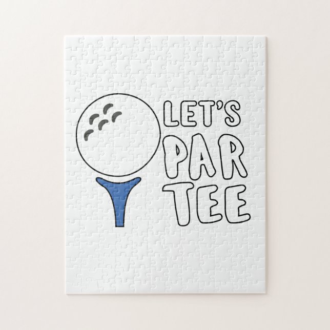 Funny Golf Lover Geschenk Par T-Shirt Golf Geschen Puzzle (Vertikal)
