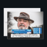 Funny Golf News  ️ ‍ 40. 50. 60. Men Birthday Postkarte<br><div class="desc">BIG GOLF NEWS 60. Geburtstag Men's Funny Breaking News TV Grafik . Ist er über dem Hügel? Verwenden Sie die Buttons und Pfeiltasten, um das Bild zu verschieben... Die großen Neuigkeiten brechen. Vollständig editierbar und leicht zu verändern Text. Ändern Sie das Foto und den Text in den Anzug des Ereignisses....</div>