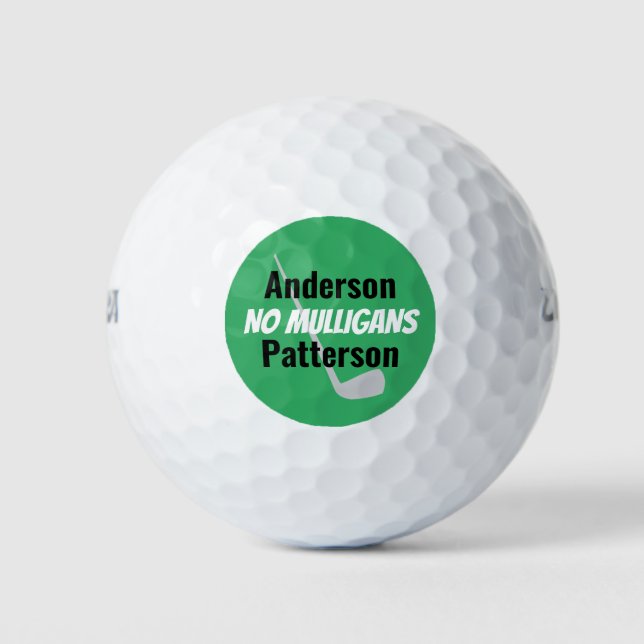 Funny Golf Nickname and Real Name Golf Balls Golfball (Vorderseite)