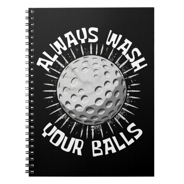 Funny Golf Notizblock (Vorderseite)