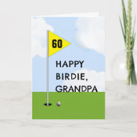 Funny Golf Opa Geburtstagskarte