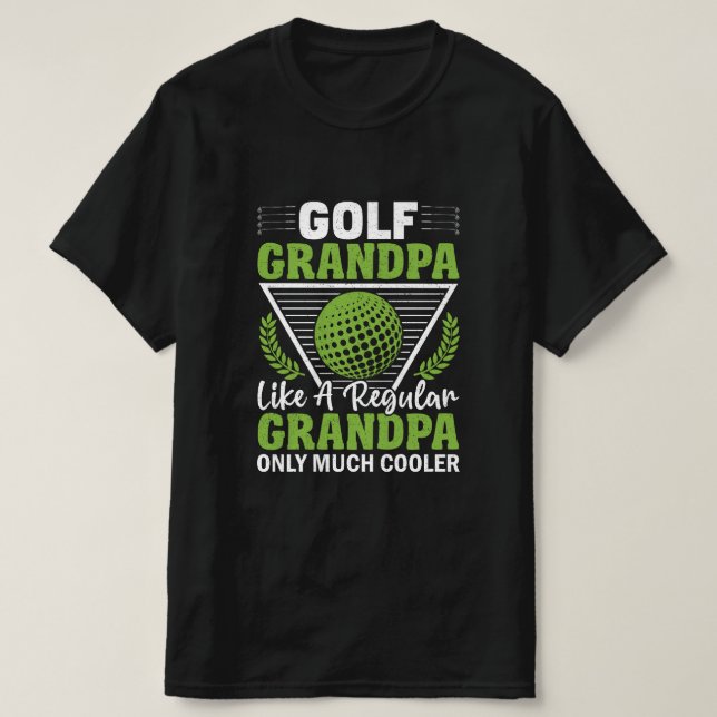 Funny Golf Opa T - Shirt (Design vorne)